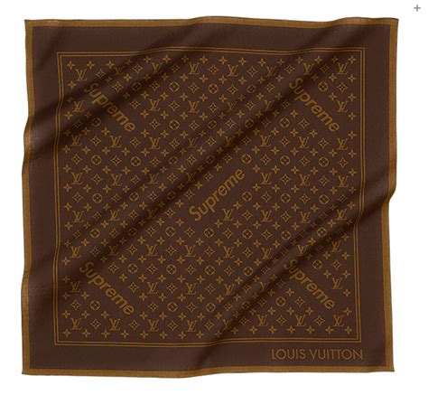 supreme x louis vuitton bandana replica|louis vuitton monogram ss17.